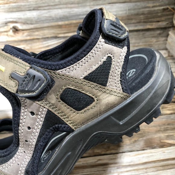 ECCO Yucatan Outdoor Hiking Nubuck Sandals Men 7 - Picture 8 of 9